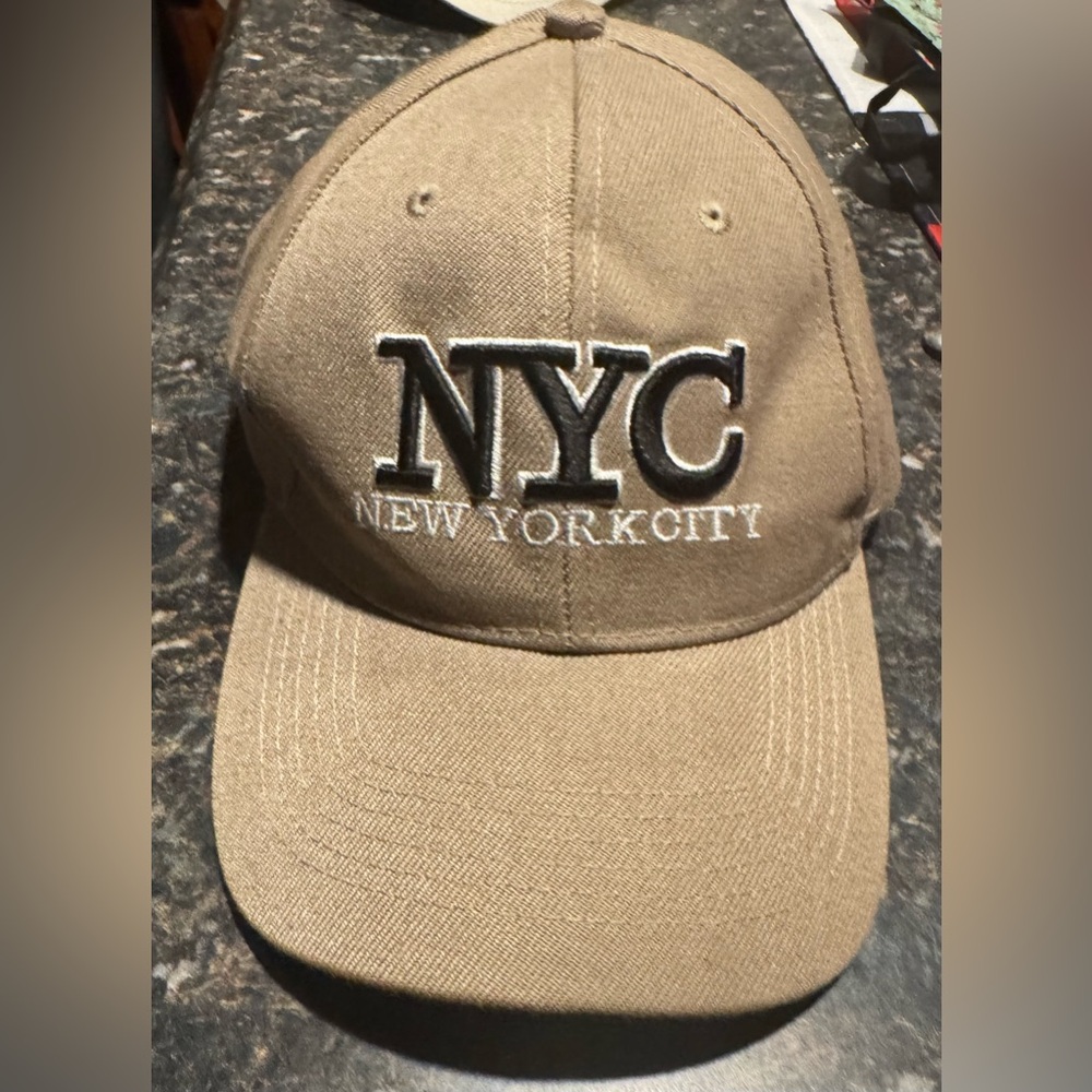 Unlisted Beige NYC Embroidered Cap